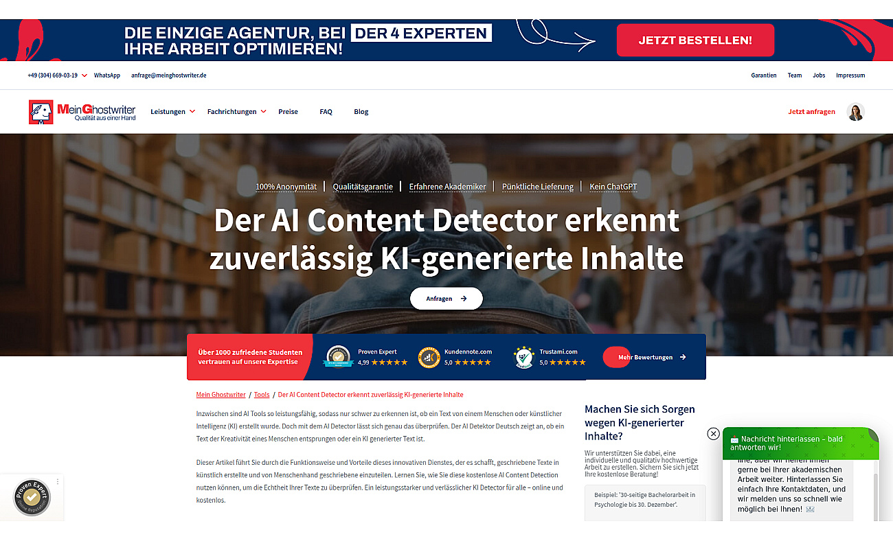 AI Detector Deutsch