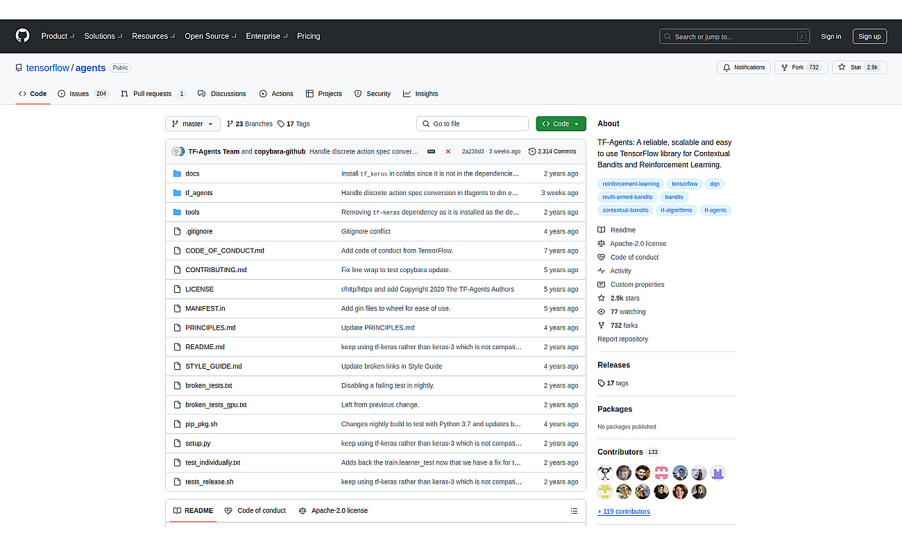TensorFlow Agents