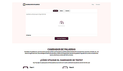 Cambiador De Palabras