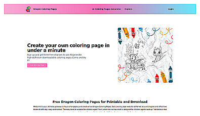 Dragon coloring pages