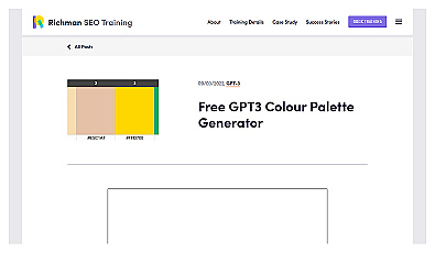 GPT Colour Palette Generator