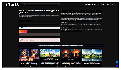 ChatX MidJourney Prompt Parameters Generator