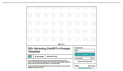 100+ Marketing GPT-4 Prompts Templates