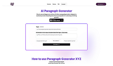 ParagraphGeneratorXYZ