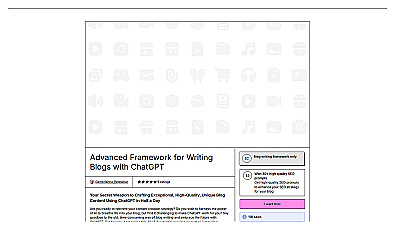 Advanced Framework for writing Blogs
