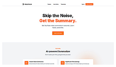 SkipWatch: AI YouTube Summarizer