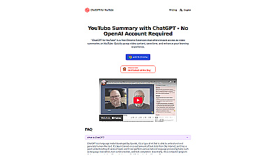 ChatGPT for YouTube