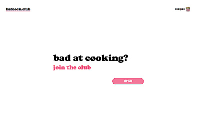 Bad Cook Club