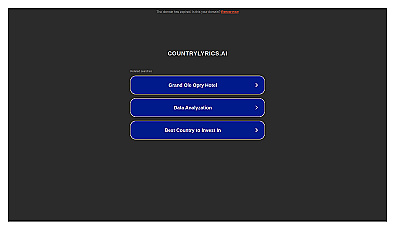 Country Lyrics AI