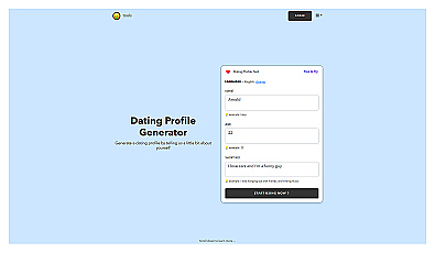 Dating Profile Generator | nichesss