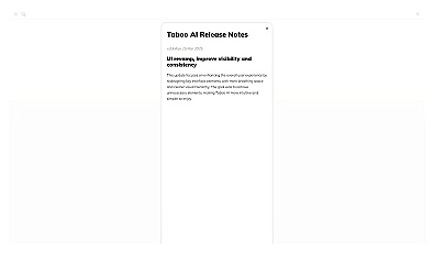 Taboo AI