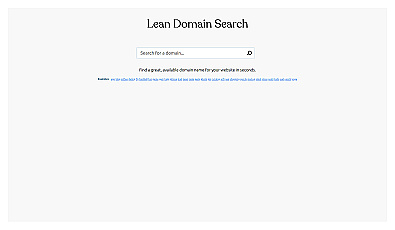 Lean Domain Search
