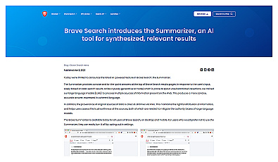 Brave Search Summarizer