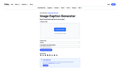 Pallyy image caption generator