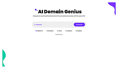 AI Domain Genius
