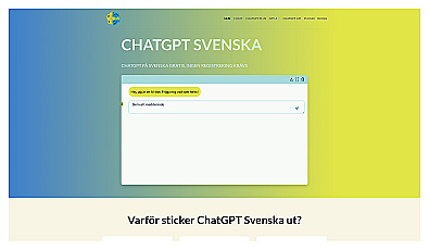 Chatgpt svenska