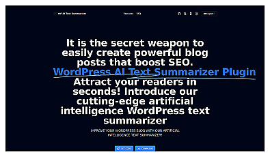 WP AI Text Summarizer