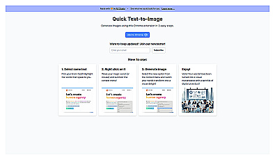 Quick Text-To-Image