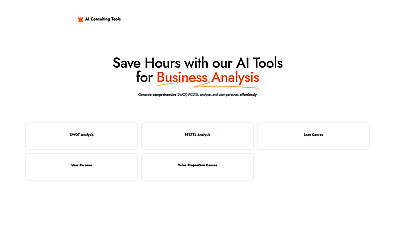 AI Consulting Tools