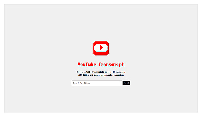 Youtube Transcript AI