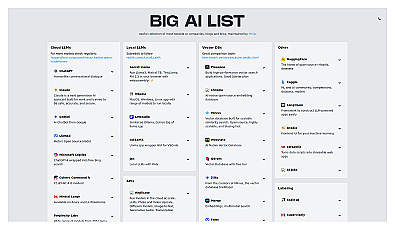 Big AI List