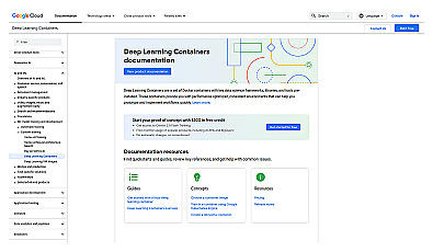 Google Deep Learning Containers