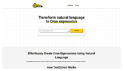 Text2cron