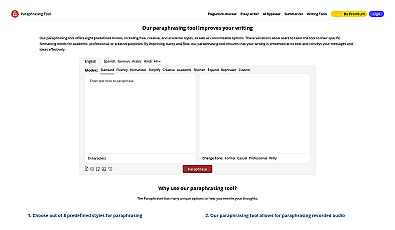 Paraphrasing Tool
