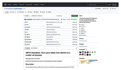 GPT-3 Python Sandbox