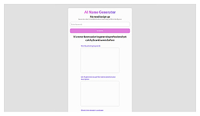 AI Name Generator