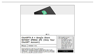 ChatGPT+ Google Sheet