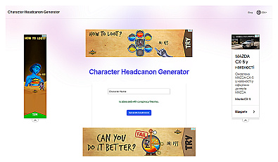 Headcanon Generator