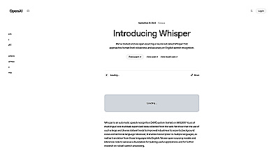 Whisper by OpenAI
