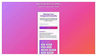 My Insta Personality