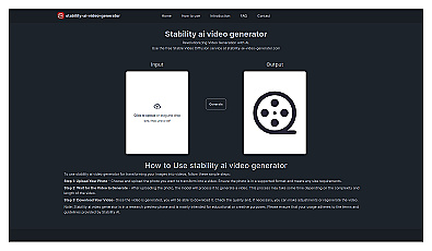 Stability ai video generater