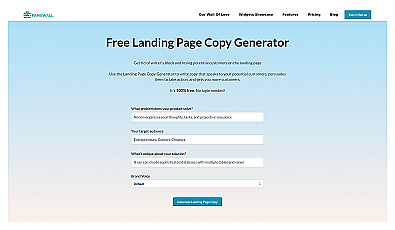 Landing Page Copy