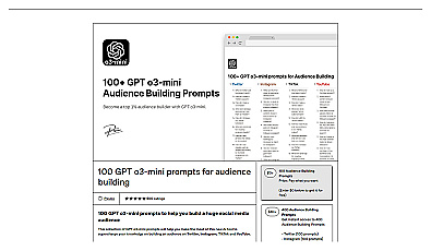 100 ChatGPT Audience Building Prompts