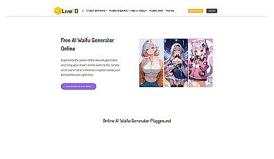 AI Waifu Generator on Live3D