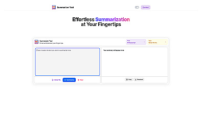 Summarizer Tool