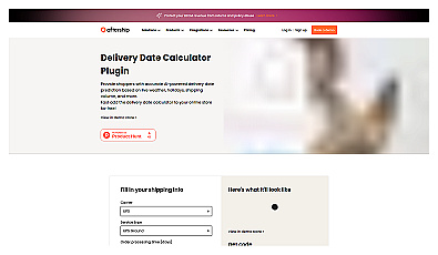 Free Estimated Delivery Date Widget