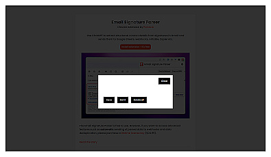 Gmail Signature Parser