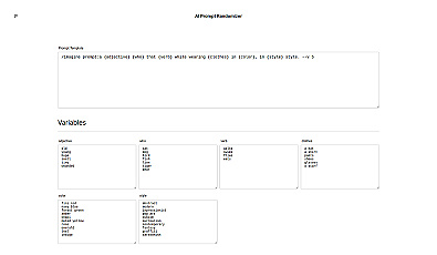 AI Prompt Randomizer