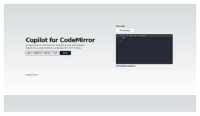 Copilot for CodeMirror