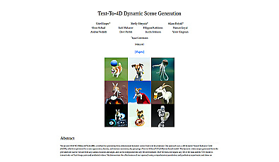 Text-To-4D