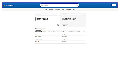 Bing Microsoft AI Translator
