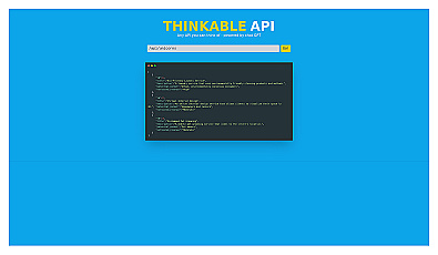 Thinkable APIs