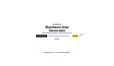 Business Idea Generator