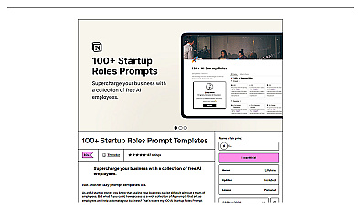 100+ Startup Roles Prompt Templates