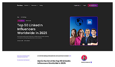 Top 200 Linkedin Creators Worldwide