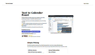 Text to calendar